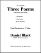 Three Poems P.O.D. cover